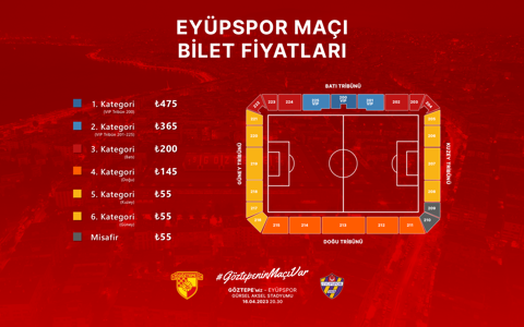 Eyüpspor Maçının Biletleri Satışa Çıkıyor