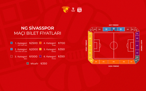 NG Sivasspor Maçının Biletleri Satışa Çıkıyor