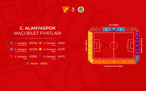 C. Alanyaspor Maçının Biletleri Satışa Çıkıyor