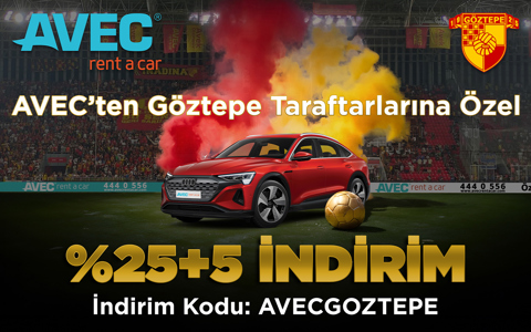 TARAFTARLARIMIZA ÖZEL %25+5 ARAÇ KİRALAMA İNDİRİMİ