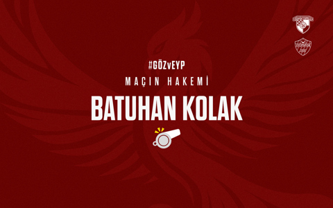 İ. EYÜPSPOR MAÇINI BATUHAN KOLAK YÖNETECEK