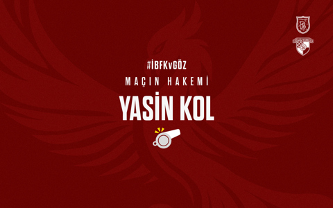 R. BAŞAKŞEHİR FK MAÇINI YASİN KOL YÖNETECEK